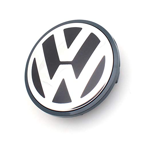 Accesorios y molduras de PartsPar de coche. 4 unids / set OEM 63 / 65mm Tapa del centro del centro de la rueda del logotipo de la cubierta del centro de la insignia Emblema Fit para VW Volkswagen Fit