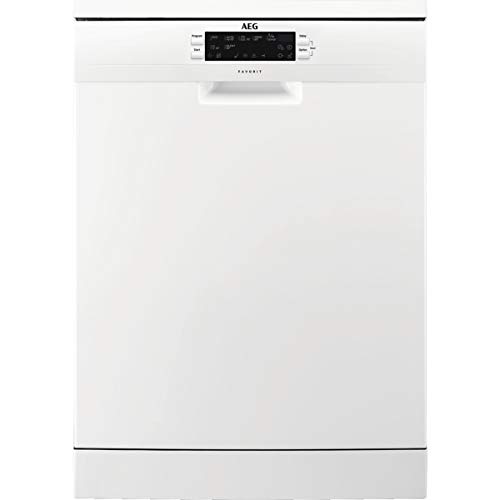 AEG FFB63700PW Lavavajillas AirDry 15 cubiertos, Display LCD, Clase A+++, Desconexión automática, 7 programas a 5 temperaturas, Tercera bandeja para cubiertos, Motor Inverter, 44 dBA, Blanco, 60 cm AEG FFB63700PW Lavavajillas AirDry 15 cubiertos, Display LCD, Clase A+++, Desconexión automática, 7 programas a 5 temperaturas, Tercera bandeja para cubiertos, Motor Inverter, 44 dBA, Blanco, 60 cm