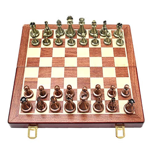 Ajedrez, Caja De Regalo De Alta Gama, Tablero Portátil De Juego De Mesa Plegable De Bronce Metálico, Juego De Mesa Y Ajedrez Plegable, Juguetes De Aprendizaje para Niños Y Adultos Ajedrez, Caja De Regalo De Alta Gama, Tablero Portátil De Juego De Mesa Plegable De Bronce Metálico, Juego De Mesa Y Ajedrez Plegable, Juguetes De Aprendizaje para Niños Y Adultos