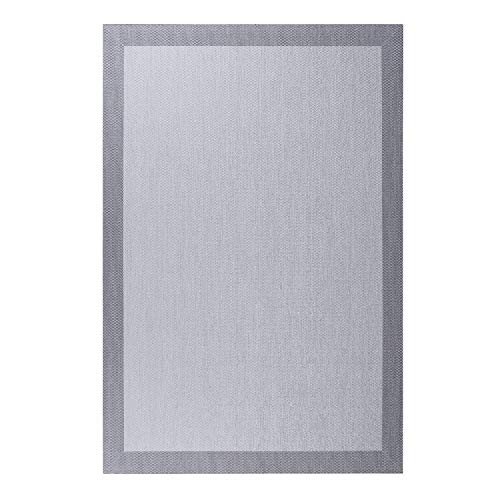 Alfombra vinílica Deblon – Alfombra de PVC Antideslizante y Resistente, Ideal para salón, Cocina, baño… ¡Disponible en Medidas Grandes y más Colores! (140cm x 200cm, Gris Claro)