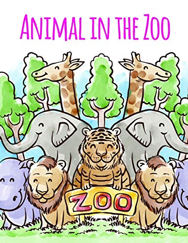Animal in the Zoo: Detailed Designs for Relaxation & Mindfulness: 20 (Happy Gift)