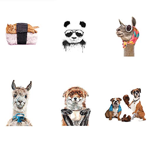 Animal perro caballo panda gato-sushi parches para planchar zorro pegatinas de transferencia de calor apliques lindos calcomanías para ropa de bricolaje única, bolsos de camiseta, jeans, chaquetas