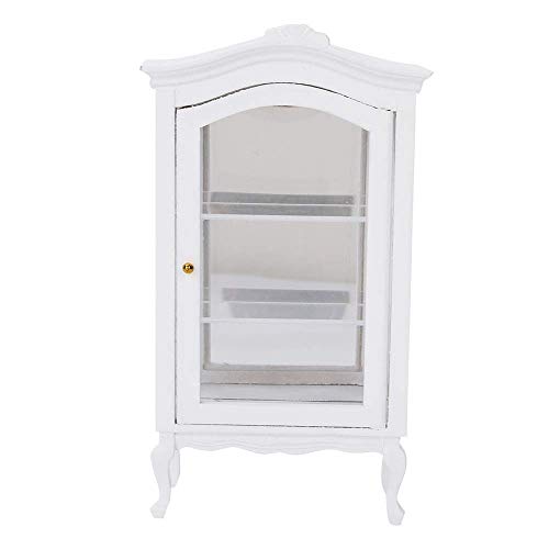 Armario de casa de muñecas marrón, Armario de estantería Transparente para casa de muñecas, Mini Dormitorio Blanco de Madera Comedor para Sala de Estar para muñecas Armario de casa de muñecas marrón, Armario de estantería Transparente para casa de muñecas, Mini Dormitorio Blanco de Madera Comedor para Sala de Estar para muñecas