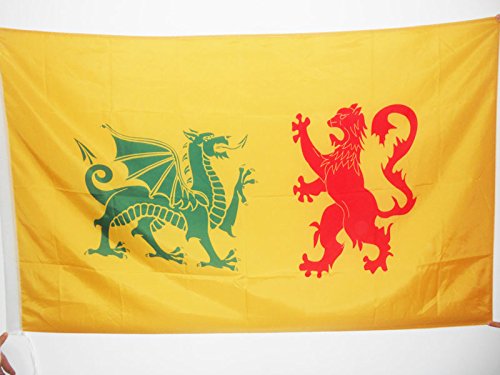 AZ FLAG Bandera de la DINASTÍA Real SUEVA Reino DE GALLAECIA 410-585 150x90cm para Palo - Bandera ESTANDARTE Real 90 x 150 cm