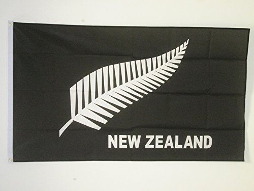 AZ FLAG Bandera de Nueva Zelanda All Black 150x90cm - Bandera NEOZELANDÉSA 90 x 150 cm