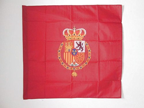 AZ FLAG Bandera del ESTANDARTE del Rey Felipe Vi DE ESPAÑA 90x90cm para Palo - Bandera Real DE ESPAÑA 90 x 90 cm