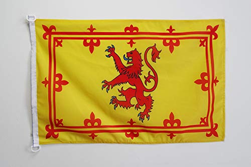 AZ FLAG Bandera Reino DE Escocia 90x60cm Uso Exterior - Bandera ESTANDARTE Real ESCOCÉS 60 x 90 cm Anillos