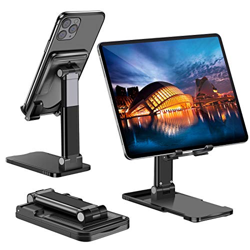 Bamoer Soporte Móvil, Multiángulo Soporte Tablet Mesa, Soporte Dock Base Plegable&Portátil con Almohadilla de Silicona Antideslizante para Teléfono Móvil Phone, Android Bamoer Soporte Móvil, Multiángulo Soporte Tablet Mesa, Soporte Dock Base Plegable&Portátil con Almohadilla de Silicona Antideslizante para Teléfono Móvil Phone, Android