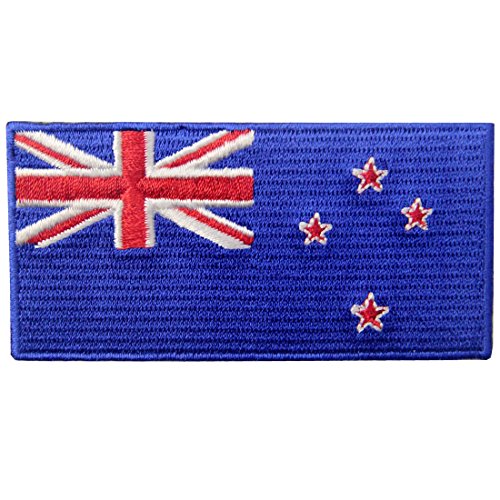 Bandera de Nueva Zelanda Emblema Nacional Parche Bordado de Aplicación con Plancha