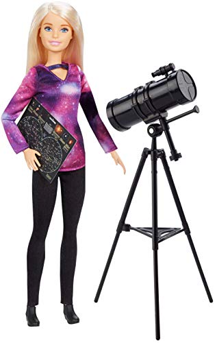 Barbie National Geographic Quiero Ser Astrofísica, muñeca con accesorios (Mattel GDM47)