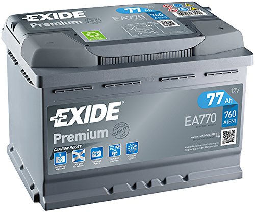 Batería de arranque de Exide Premium, 77 Ah (EA770)