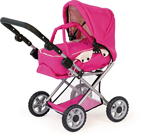 Bayer - Maxi Pink, carrito de juguete para muñecas, 3 en 1(13929)