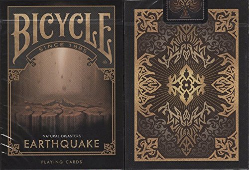 Bicycle Terremoto Jugando a las Cartas Tamaño Poker Deck USPCC Edición Limitada Personalizada