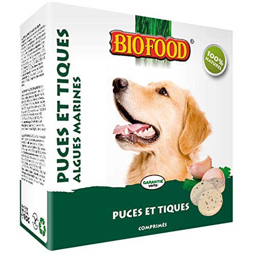 BIOFOOD - Lote de 55 Pastillas antipulgas para Perro/Gato