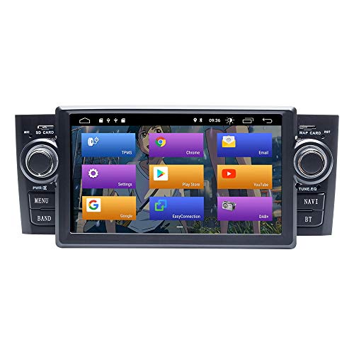 BOOYES para Fiat Grande Punto Linea 2007-2012 Android 10.0 Double DIN 7" Car Multimedia GPS Navigation Auto Radio Stereo Car Auto Play TPMS OBD 4G WiFi Dab SWC