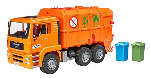 Bruder 2760 - MAN camiones de basura, naranja , color/modelo surtido