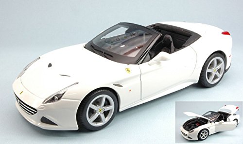 Burago BU16007W Ferrari California T (Open Top) 2014 White 1:18 Die Cast Model Compatible con