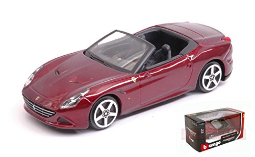 Burago BU36022R Ferrari California T (Open Top) Amarant Red 1:43 Die Cast Model Compatible con