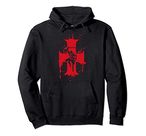 Caballero Templario Cruz Regalo Caballeros Templarios Sudadera con Capucha Caballero Templario Cruz Regalo Caballeros Templarios Sudadera con Capucha
