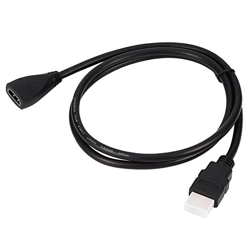 Cable de extensión HDMI 1M/3.28FT, Cable Extensor de extensión HDMI1.4 Macho a Hembra de Alta Velocidad, Chapado en Oro, Compatible con 1080P para televisión 3D, Boxee, para Xbox360, para PS3, PC Cable de extensión HDMI 1M/3.28FT, Cable Extensor de extensión HDMI1.4 Macho a Hembra de Alta Velocidad, Chapado en Oro, Compatible con 1080P para televisión 3D, Boxee, para Xbox360, para PS3, PC