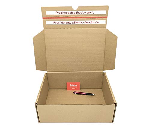 Cajeando | Pack de 10 Cajas de Cartón para Envíos (Caja Boomerang Doble Envío) | Tamaño 72 x 35 x 13 cm | Color Marrón | Permite Hacer Dos Envíos en Uno | Mudanzas | Fabricadas en España Cajeando | Pack de 10 Cajas de Cartón para Envíos (Caja Boomerang Doble Envío) | Tamaño 72 x 35 x 13 cm | Color Marrón | Permite Hacer Dos Envíos en Uno | Mudanzas | Fabricadas en España