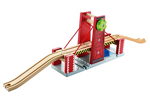 Catschat Puente ferroviario de Madera- Set de Accesorios de Tren de Madera