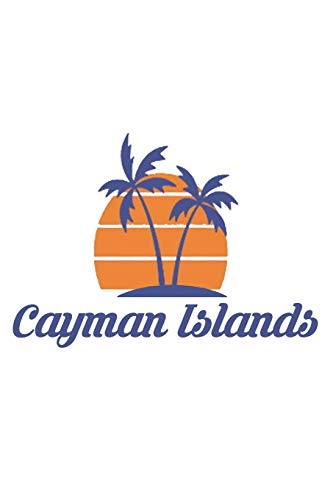 Cayman Islands: Caribbean Country Flag Beach Notebook Journal Lined Wide Ruled Paper Stylish Diary Vacation Travel Planner 6x9 Inches 120 Pages Gift