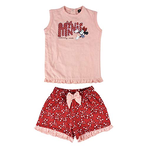 Cerdá Conjunto Ropa Bebe Niña Disney Minnie Mouse-Camiseta + Pantalon de Algodón-Color Rojo, 6 meses para Bebés Cerdá Conjunto Ropa Bebe Niña Disney Minnie Mouse-Camiseta + Pantalon de Algodón-Color Rojo, 6 meses para Bebés