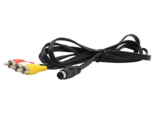CERRXIAN - Cable S-Video de 4 pines a RCA de 1,5 m, utilizado para conectar todos los ordenadores portátiles con conectores S-Video de 4 pines a tu televisor CERRXIAN - Cable S-Video de 4 pines a RCA de 1,5 m, utilizado para conectar todos los ordenadores portátiles con conectores S-Video de 4 pines a tu televisor
