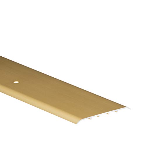 CEZAR W de al de lppos de C23 – 100 – Tira/übergangsschiene/Perfil Plano ovalado ancho perforado (80 mm, oro