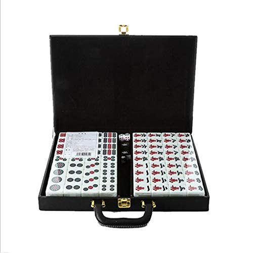 CHOUE Mahjong - Juego de Mesa (144 baldosas, Material acrílico, para Viajes)