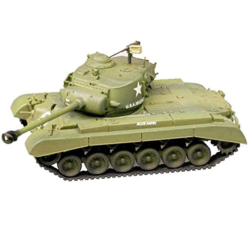 CMO Maqueta Tanque de Guerra, Tanque Pesado M26 Pershing Tanque del ejército de EE UU el Plastico Militares Escala 1/72, Juguetes y Regalos, 3.6 X 1.6 Pulgadas