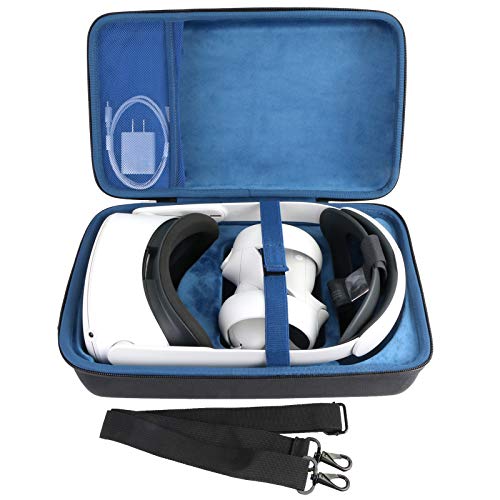 co2CREA Duro Viajar Caja Estuche Funda para Oculus Quest/Oculus Quest 2 Gafas de Realidad Virtual avanzado Todo en uno 64GB 256GB(Funda Solo, no Incluye Auriculares VR) (Funda Negra+Interior Azul) co2CREA Duro Viajar Caja Estuche Funda para Oculus Quest/Oculus Quest 2 Gafas de Realidad Virtual avanzado Todo en uno 64GB 256GB(Funda Solo, no Incluye Auriculares VR) (Funda Negra+Interior Azul)
