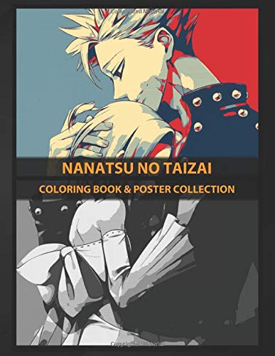 Coloring Book & Poster Collection: Nanatsu No Taizai Ban And Elaine Nanatsu No Taizai The Seven Deadly Si Anime & Manga