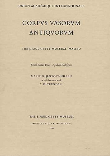 Corpus Vasorum Antiquorum - Fascicule 3: The J.Paul Getty Museum Fasc. 3 (Corpvs Vasorvm Antiqvorvm United States of America, Fascicule 26)