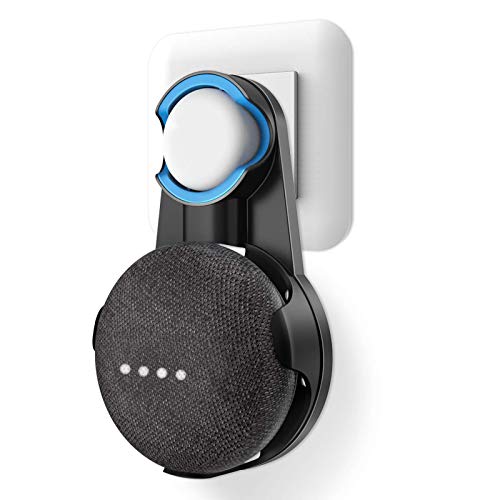 Cozycase Soporte para Google Nest Mini, Google Home Mini, gestión de Cables incorporada sin Tornillos (Negro)