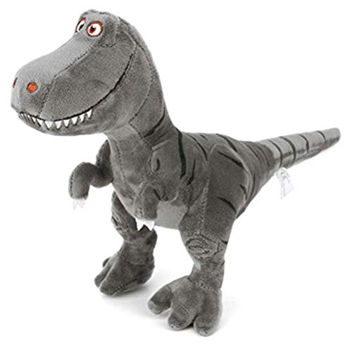 Creacom Peluche T-Rex Tyrannosaurus Dinosaurio Figur, 28 cm Schlafenszeit Kuscheltier juguete dulce suave T-Rex Tyrannosaurus Dinosaurio figura gris