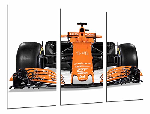 Cuadro Fotográfico Coche McLaren Honda Formula 1, Fernando Alonso 2017 Tamaño total: 97 x 62 cm XXL