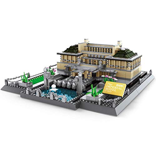 CYGG Arquitectura Tokyo Imperial Hotel Modular Building Landmarco Construcción Juguetes coleccionables Compatible con Lego - 1375 PCS