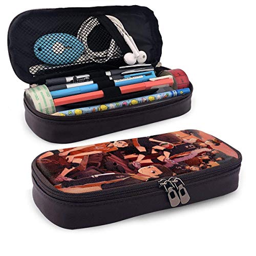 Darling in The Franxx - Estuche de piel para lápices de alta capacidad, bolsa de papelería para estudiantes, estuche portátil para material escolar y de oficina Darling in The Franxx - Estuche de piel para lápices de alta capacidad, bolsa de papelería para estudiantes, estuche portátil para material escolar y de oficina