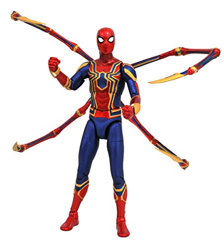 Diamond- Marvel Select Figura Iron Spider-Man, Multicolor (APR182169) , color/modelo surtido