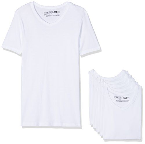 Dim Ecodim T Shirt Col V X6 Camiseta Eco, Lote de 6, Blanco (Blanc 0hy), XXL (Pack de 6) para Hombre