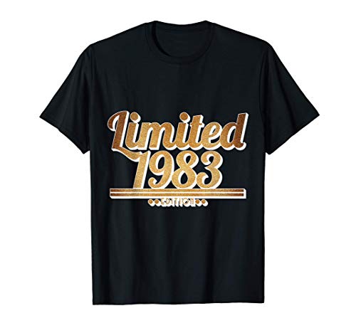 Diseño de cumpleaños de edición limitada de 1983 Camiseta