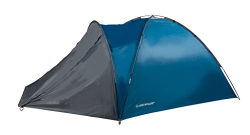 Dunlop Cúpula acampa Tiendas de campaña 3 Personas, Azul/Gris, 210 x 220 x 130