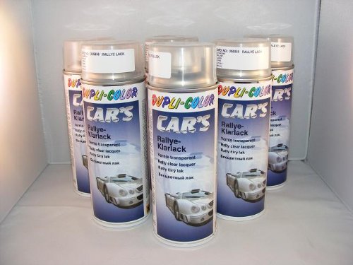 Dupli Color 385858 Car's Rallye - Barniz brillante, 6 latas de aerosol de 400 ml