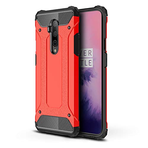 DYIGO Funda para OnePlus 7T Pro 5G McLaren,Funda Protectora sólida y Duradera, airbag de Cuatro Esquinas,Caja del teléfono Anti-caída(Rojo)