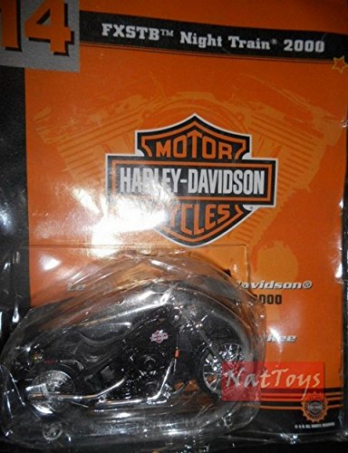 EDICOLA Moto Harley Davidson FXSTB Night Traint 2000 +fascic.14 MODELLINO Die Cast 1:18 Compatible con