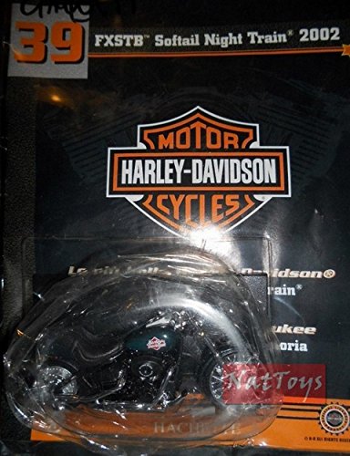 EDICOLA Moto Harley Davidson FXSTB Softail Night Train +fasc.39 MODELLINO Die Cast 1:18 Compatible con