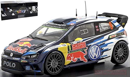 Editoria RD12 Volkswagen Polo WRC N.9 Rally Montecarlo Mikkelsen-FLOENE 1:43 Die Cast Compatible con