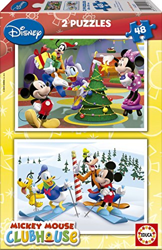 Educa14207 Disney Mickey Mouse Club House - Puzzles Grandes (2 Unidades, 48 Piezas)